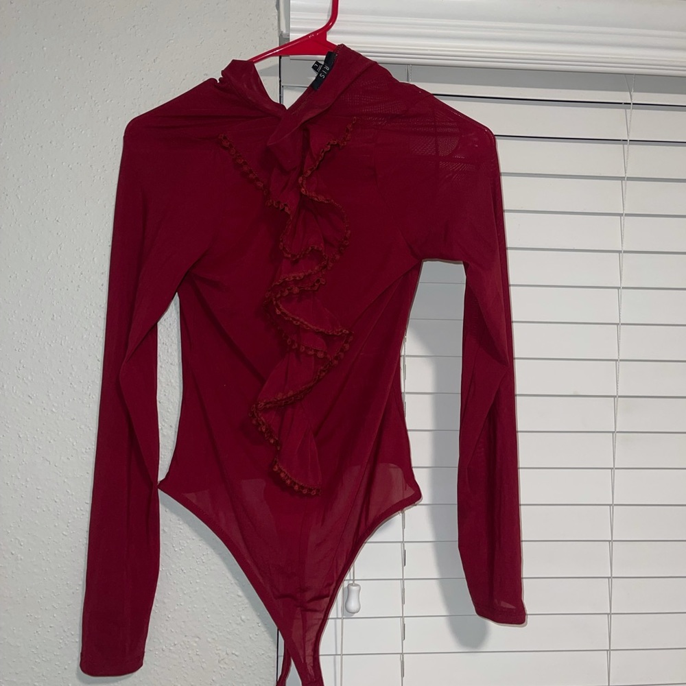 Red bodysuit